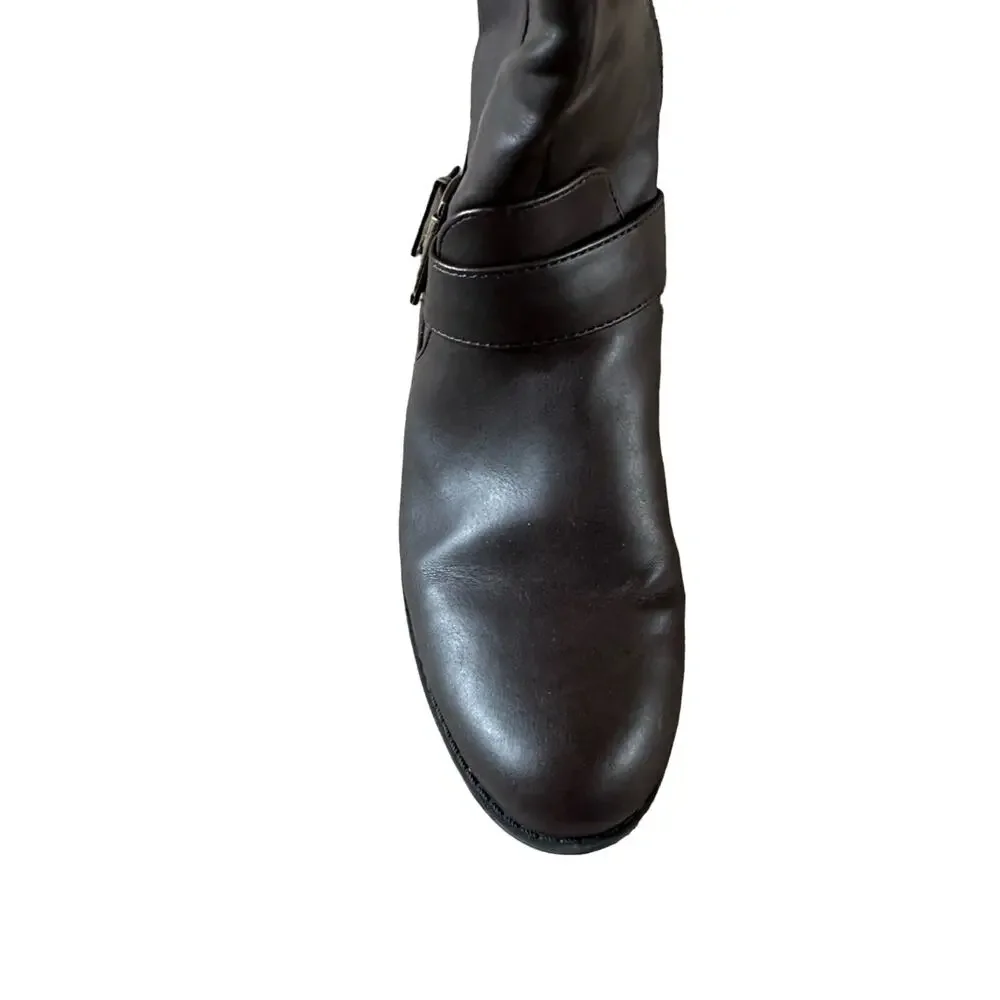 Miatoo size 7 knee high brown riding  boots EUC